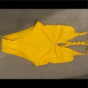 CANARY YELLOW ONE PIECE BATHING SUIT
